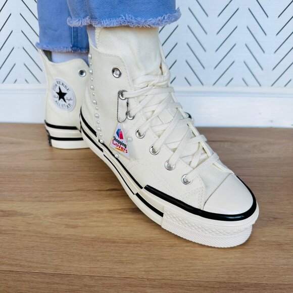 ❤️CONVERSE Chuck 70 Plus Hi Gems 7 Women's Platform Shoes Pearls Sneaker A10287C - Picture 2 of 12